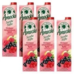 Amecke Sanfte Säfte Himbeere Johannisbeere Apfel Fruchtsaftkonzentrat 6x 1,0 l
