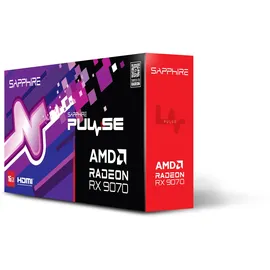 Sapphire Pulse AMD RadeonTM RX 9070 GAMING Grafikkarte 16GB GDDR6 HDMI/DP