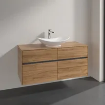 Villeroy & Boch Waschtischunterschrank 4 Auszüge 120 x 54,8 x 50 cm Braun