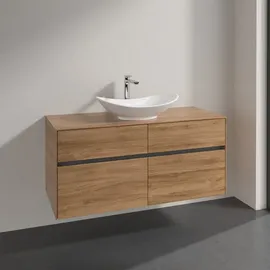 Villeroy & Boch Waschtischunterschrank 4 Auszüge 120 x 54,8 x 50 cm Braun