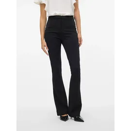 Vero Moda Vmamira MR FLARED Pant Ga Noos Hose, schwarz, XXL (44), Länge 32, Web, Obermaterial: 95% Polyester, 5% Elasthan, unifarben, ausgestellt normal, Hosen Anzughose