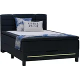 SUN GARDEN Boxspringbett 140 x 200 cm H3 Anthrazit