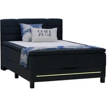 SUN GARDEN Boxspringbett 140 x 200 cm H3 Anthrazit