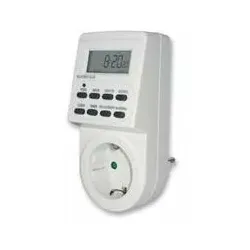 Brennenstuhl 1506550, Tages-/Wochenzeitschaltuhr, Weiß, Digital, LCD, Tasten, Ku