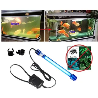 Aquarium-UV-Licht-Sterilisator, Wasserklärer, UV-Licht, saubere grüne Algen, Haustier-Hundehaus, Bakterienvernichter, UV-Sterilisator Lampe für Ölwannensfilter, Heim-Sterilisation
