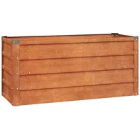 vidaXL Hochbeet Rostig 100 x 40 x 45 cm Cortenstahl