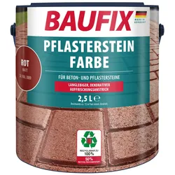 BAUFIX Pflasterstein Farbe rot, 2,5 Liter