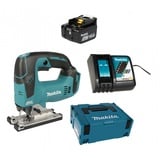 Makita DJV142RF1J 1x BL1430B + DC18RC im MAKPAC Hinweis: 14,4V, Akku-Pendelhubstichsäge