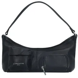 Liebeskind Schultertasche Leder 29 cm  schwarz