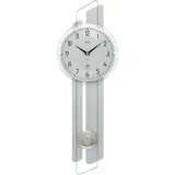 AMS Pendeluhr Silber Funkuhrwerk 66cm- 5330
