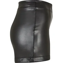URBAN CLASSICS Synthetic Leather Kurze Hose Black 4XL