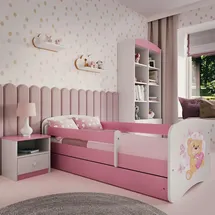 raumhirsch furniture Kinderbett 80 x 180 cm Holzwerkstoff rosa