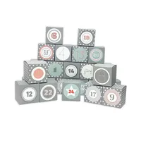 Frau WUNDERVoll® DIY Adventskalender Vorfreude zum Befüllen,Faltschachteln 12 x