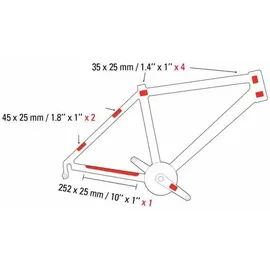 Zéfal Skin Armor XL Rahmenschutz transparent, selbstklebend, grau