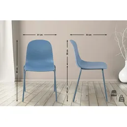 CLP Stuhl Hardin blau