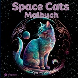 tredition Katzen Malbuch Space Cats Ausmalbuch für Frauen, Teenager mit 30 Motiven Katzen im Weltall Gute Laune Malbuch, Geschenk für Katzen-Fans, Katzenliebhab