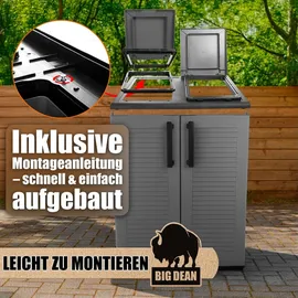 BigDean Mülltrennsystem 0 l Grau/Schwarz