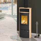 Olsberg Caldera II Compact Kaminofen Stahl Schwarz | Keramik Caffe Latte + 1 m3 ...