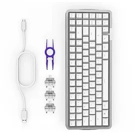 NZXT Function Elite MiniTKL Gaming Tastatur White ARGB