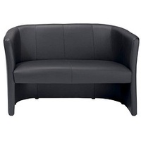 Nowy Styl 2-Sitzer Sofa Club Duo schwarz Kunstleder