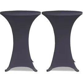deluke Stehtischhusse AMAU Anthrazit Ø 80 cm 4er Set