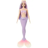 Barbie Meerjungfrau-Puppe mit fliederfarbenem Haar (HRR06)