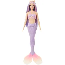 Barbie Meerjungfrau-Puppe mit fliederfarbenem Haar (HRR06)
