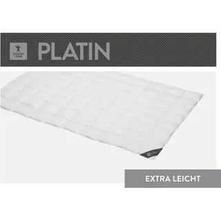 SPESSARTTRAUM Daunendecke Platin extra leicht Sommerdecke (Größe: 135x200 cm