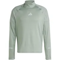 Adidas Ultimate Hi Vis Reflective Halbreißverschluss-sweatshirt - Silver Green - S