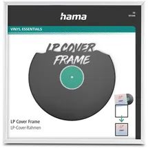 Hama 181446 LP-Cover Rahmen 31,5 x 31,5 weiß Alu