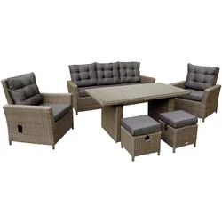 bellavista - Home & Garden® Luxus Dining Lounge "Asti" Braun