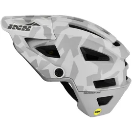 IXS Trigger AM MIPS Mountainbike/E-Bike/Fahrradhelm, Grau mit Camouflage-Muster, Taille SM (54-58cm)