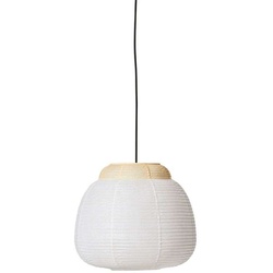 Made by hand - Papier Single Pendelleuchte Ø40 Soft Yellow - cm