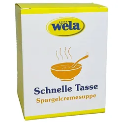 WELA Spargelcremesuppe Instant 10 Portionen Schnelle Tasse