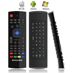 Bolwins Q97C AirMaus 2.4G Tastatur Maus IR Fernbedienung f Android Mac Windows Tastatur schwarz