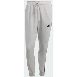 adidas Essentials 3-Streifen French Terry Hose Medium Grey Heather / Black 3XL