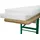Beautissu Sitzpolster 220 x 25 x 4 cm weiß 2-tlg.