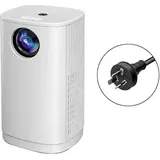 Mini-led-projektor T1 1080p, 480 X 360 Pixel, Kompakter Usb-projektor Mit Australischem Stecker – Weiß