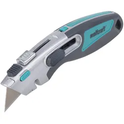 wolfcraft Sicherheitsmesser Cuttermesser Cutter Messer automatisch Trapezklinge