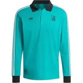 adidas FC Liverpool Poloshirt 2025/26 grün Herren langarm Gr. XL