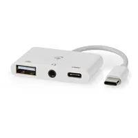 Nedis USB-C auf USB-A Adapter 0,1 m Weiß