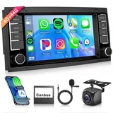 8 Core 4G+64G Wireless Carplay Android 13 Autoradio 2 Din für VW Touareg 2004-2011 VW Transporter T5 Multivan 2004-2009 7 Zoll Autoradio Android Auto Navi GPS WiFi Bluetooth FM/RDS/SWC Rückfahrkamera