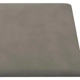 vidaXL Wandkopfteilen 12 pcs Hellgrau 90 x 15 cm Samt