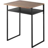 Yamazaki Couchtisch + Beistelltisch, Tisch mit Holzablage/Ausziehplatte TOWER