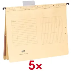 OTTO Office Mehrfach-Hängehefter »Kredit und Personal« gelb