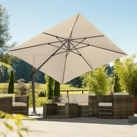 Schneider Schirme Rhodos Twist 300 x 300 cm Natur