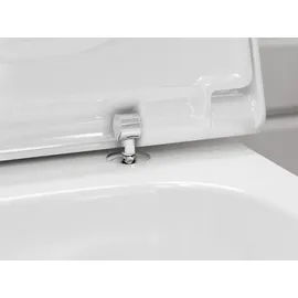 Hansgrohe EluPura Q Wand-WC mit WC-Sitz Weiß spülrandlos