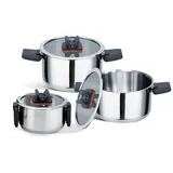 Maestro Mr-3531-6 Kochtopfset - Kochtopf, Silber
