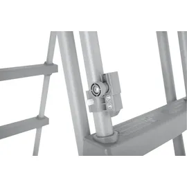 BESTWAY Sicherheits-Poolleiter grau 132 cm