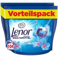 Lenor Waschmittel PODS All-in-1, 104 Waschladungen, Universal Aprilfrisch, 3-mal länger anhaltende Frische & Tiefenreinheit auch bei Kaltwäsche